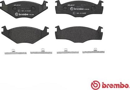 Brembo P 85 024 - Тормозные колодки, дисковые, комплект avtokuzovplus.com.ua