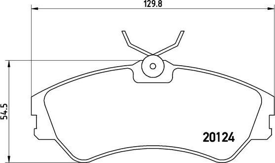 Brembo P 85 028 - Тормозные колодки, дисковые, комплект avtokuzovplus.com.ua