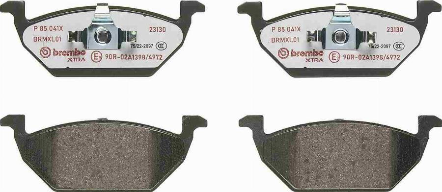 Brembo P 85 041X - Гальмівні колодки, дискові гальма autocars.com.ua