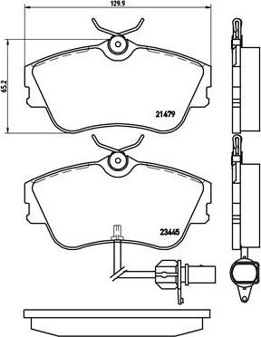 Brembo P 85 050 - Тормозные колодки, дисковые, комплект avtokuzovplus.com.ua