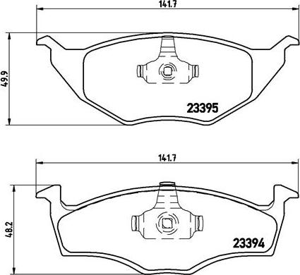 Brembo P 85 055 - Тормозные колодки, дисковые, комплект autodnr.net