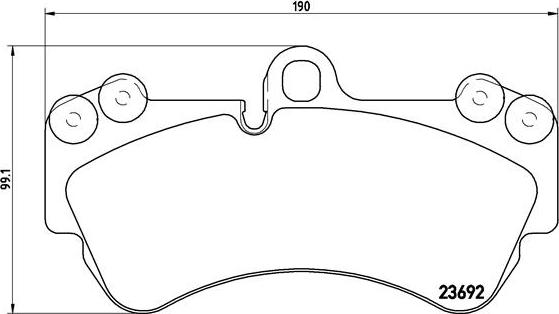 Brembo P 85 069 - Гальмівні колодки, дискові гальма autocars.com.ua