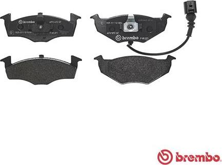 Brembo P 85 071 - Гальмівні колодки, дискові гальма autocars.com.ua