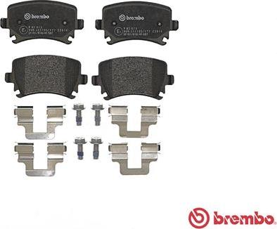 Brembo P 85 073 - Тормозные колодки, дисковые, комплект autodnr.net