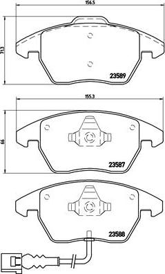 Brembo P 85 075X - Гальмівні колодки, дискові гальма autocars.com.ua