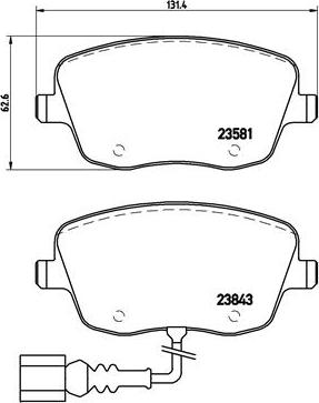 Brembo P 85 077 - Тормозные колодки, дисковые, комплект autodnr.net