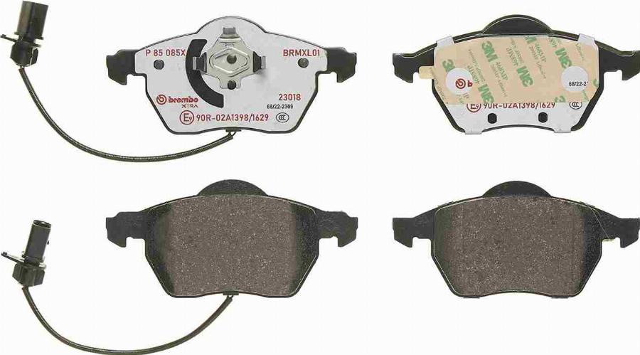 Brembo P 85 085X - Гальмівні колодки, дискові гальма autocars.com.ua