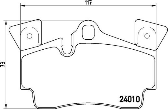 Brembo P 85 088 - Гальмівні колодки, дискові гальма autocars.com.ua