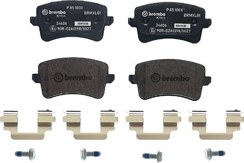 Brembo P 85 100X - Гальмівні колодки, дискові гальма autocars.com.ua