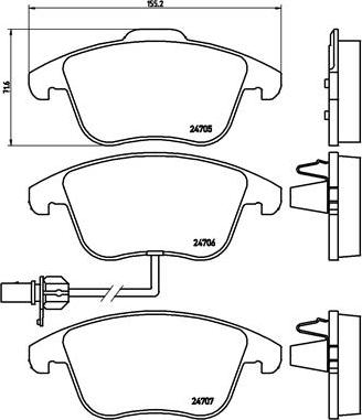 Brembo P 85 113X - Гальмівні колодки, дискові гальма autocars.com.ua