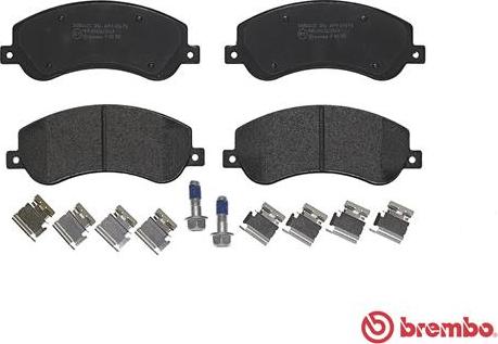 Brembo P 85 115 - Тормозные колодки, дисковые, комплект autodnr.net