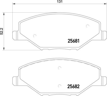 Brembo P 85 121X - Гальмівні колодки, дискові гальма autocars.com.ua