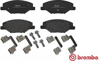 Brembo P 85 121 - Тормозные колодки, дисковые, комплект avtokuzovplus.com.ua