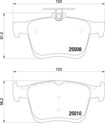 Brembo P 85 125E - Тормозные колодки, дисковые, комплект autodnr.net