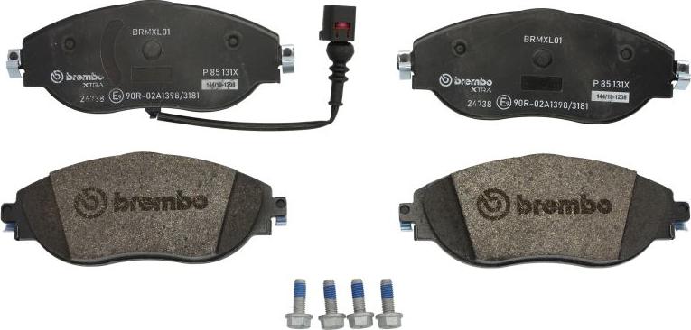 Brembo P 85 131X - Гальмівні колодки, дискові гальма autocars.com.ua