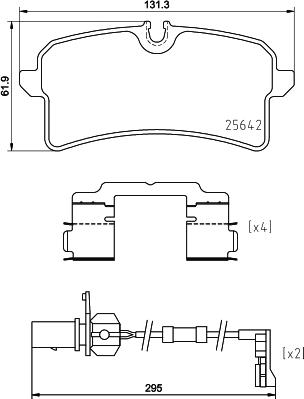 Brembo P85151N - Гальмівні колодки, дискові гальма autocars.com.ua