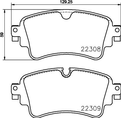 Brembo P 85 154X - Тормозные колодки, дисковые, комплект avtokuzovplus.com.ua