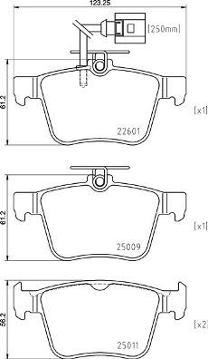 Brembo P 85 162 - Тормозные колодки, дисковые, комплект avtokuzovplus.com.ua