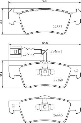 Brembo P 85 163 - Гальмівні колодки, дискові гальма autocars.com.ua