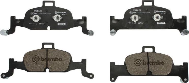 Brembo P 85 164X - Гальмівні колодки, дискові гальма autocars.com.ua