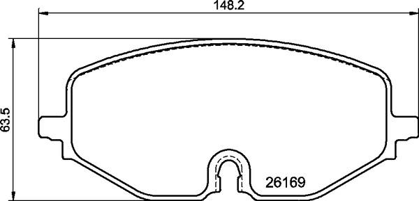 Brembo P 85 182X - Гальмівні колодки, дискові гальма autocars.com.ua