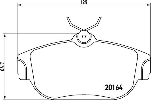 Brembo P 86 007 - Тормозные колодки, дисковые, комплект autodnr.net