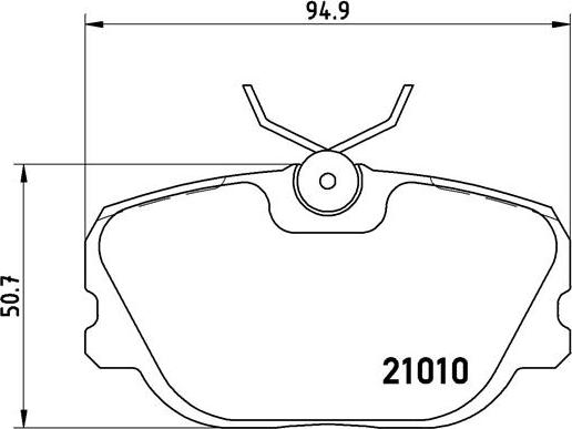 Brembo P 86 011 - Тормозные колодки, дисковые, комплект avtokuzovplus.com.ua