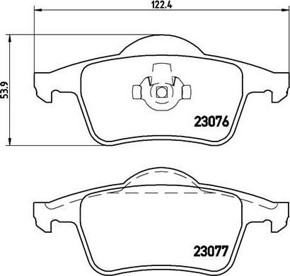 Brembo P 86 014 - Тормозные колодки, дисковые, комплект autodnr.net