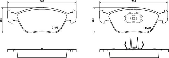 Brembo P 86 024 - Гальмівні колодки, дискові гальма autocars.com.ua