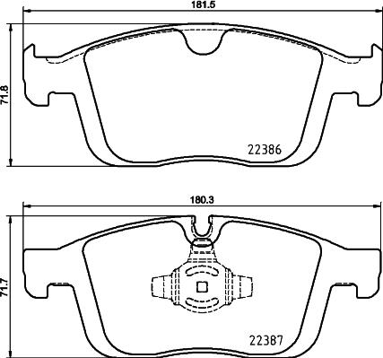 Brembo P 86 026 - Тормозные колодки, дисковые, комплект avtokuzovplus.com.ua