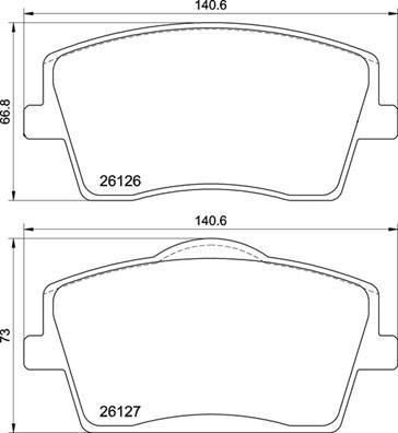 Brembo P 86 031 - Гальмівні колодки, дискові гальма autocars.com.ua