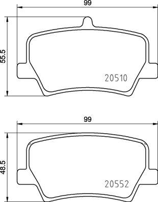 Brembo P 86 032 - Тормозные колодки, дисковые, комплект autodnr.net