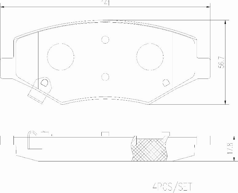 Brembo P 90 002 - Тормозные колодки, дисковые, комплект avtokuzovplus.com.ua