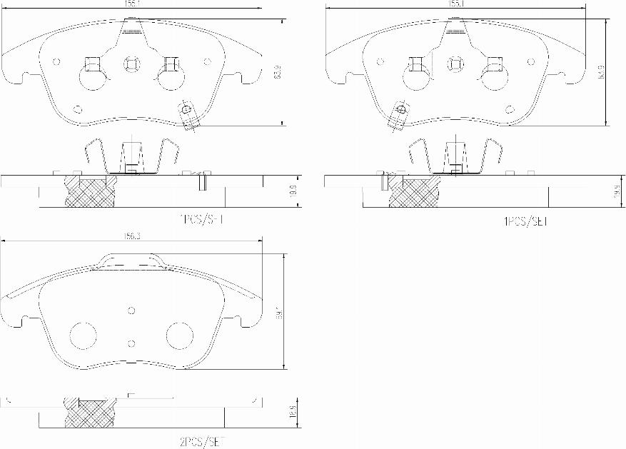 Brembo P 90 003 - Гальмівні колодки, дискові гальма autocars.com.ua