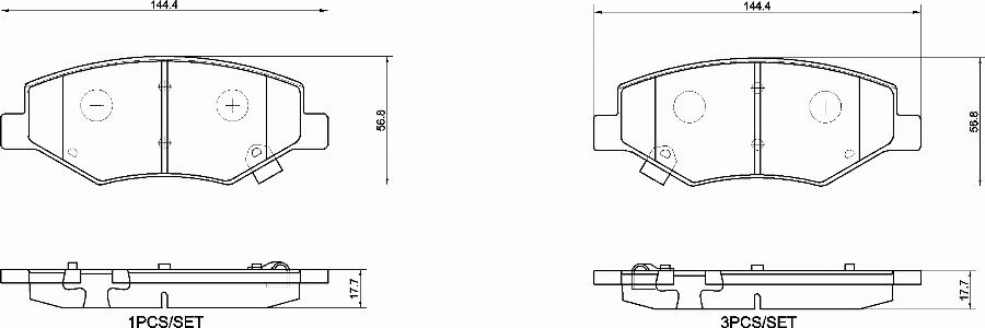 Brembo P90006N - Гальмівні колодки, дискові гальма autocars.com.ua
