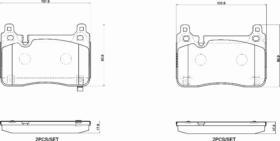 Brembo P90009N - Гальмівні колодки, дискові гальма autocars.com.ua
