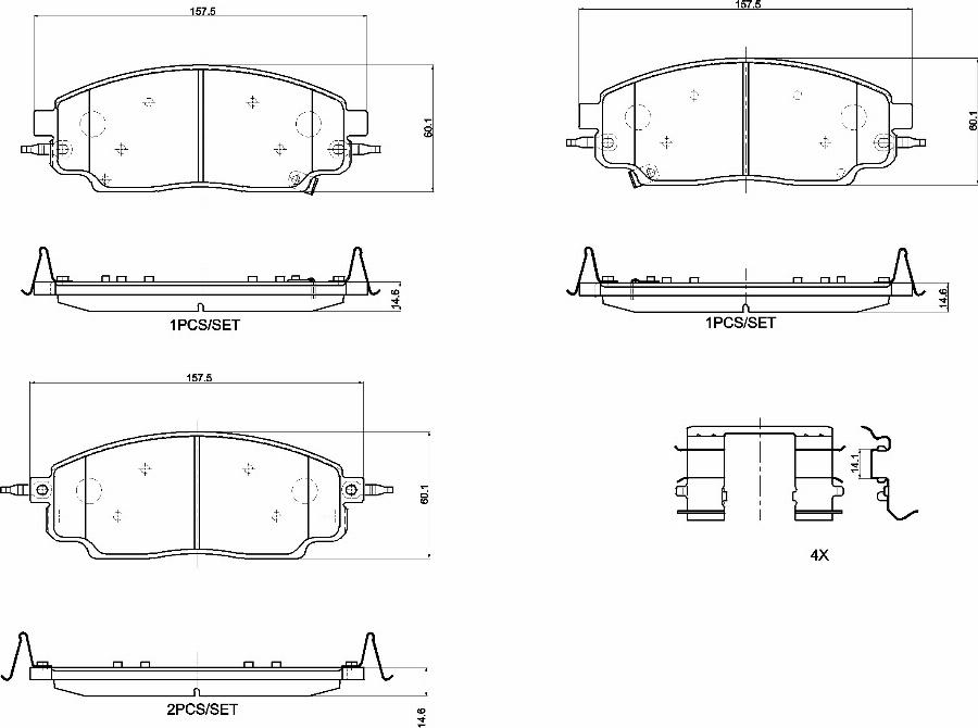Brembo P90010N - Гальмівні колодки, дискові гальма autocars.com.ua