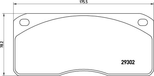 Brembo P A6 011 - Гальмівні колодки, дискові гальма autocars.com.ua