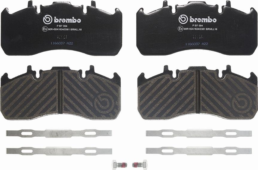 Brembo P B7 004 - Гальмівні колодки, дискові гальма autocars.com.ua