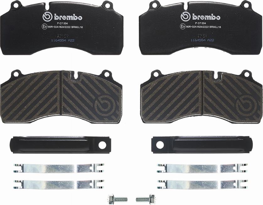 Brembo P C7 004 - Гальмівні колодки, дискові гальма autocars.com.ua