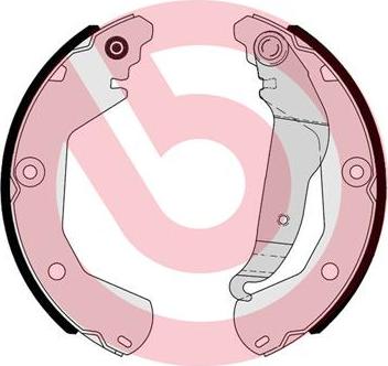 Brembo S 10 518 - Комплект тормозов, ручник, парковка avtokuzovplus.com.ua