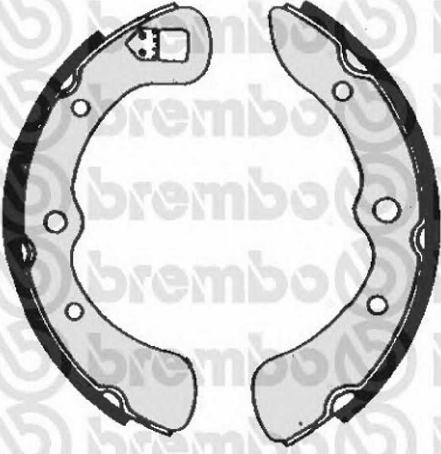 Brembo S 16 510 - Комплект тормозных колодок, барабанные autodnr.net