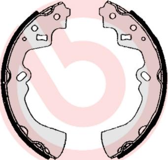 Brembo S 49 512 - Комплект гальм, барабанний механізм autocars.com.ua