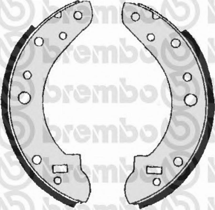 Brembo S 52 508 - Комплект гальм, барабанний механізм autocars.com.ua