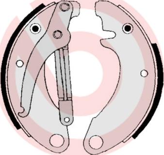 Brembo S 61 501 - Комплект тормозных колодок, барабанные avtokuzovplus.com.ua