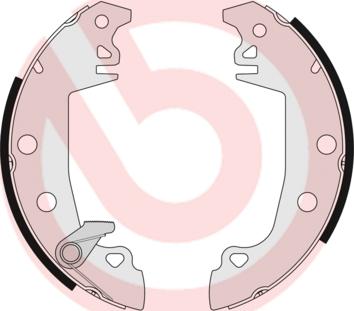 Brembo S 61 511 - Комплект тормозных колодок, барабанные avtokuzovplus.com.ua