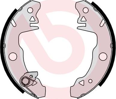 Brembo S 68 509 - Комплект тормозных колодок, барабанные avtokuzovplus.com.ua