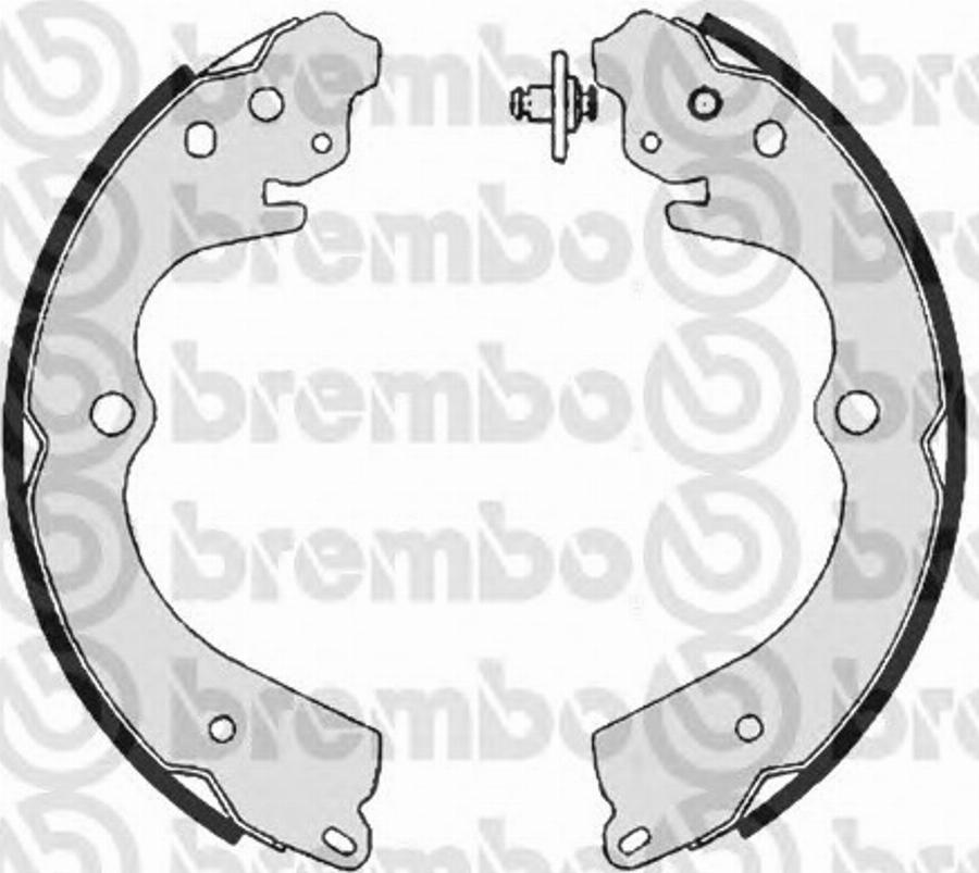 Brembo S 78 509 - Комплект тормозных колодок, барабанные avtokuzovplus.com.ua