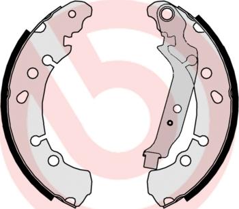 Brembo S 83 513 - Комплект гальм, барабанний механізм autocars.com.ua