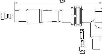 Bremi 13280/1 - Вилка, свічка запалювання autocars.com.ua